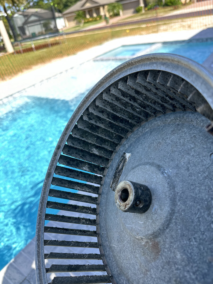 Before A/C system cleaning